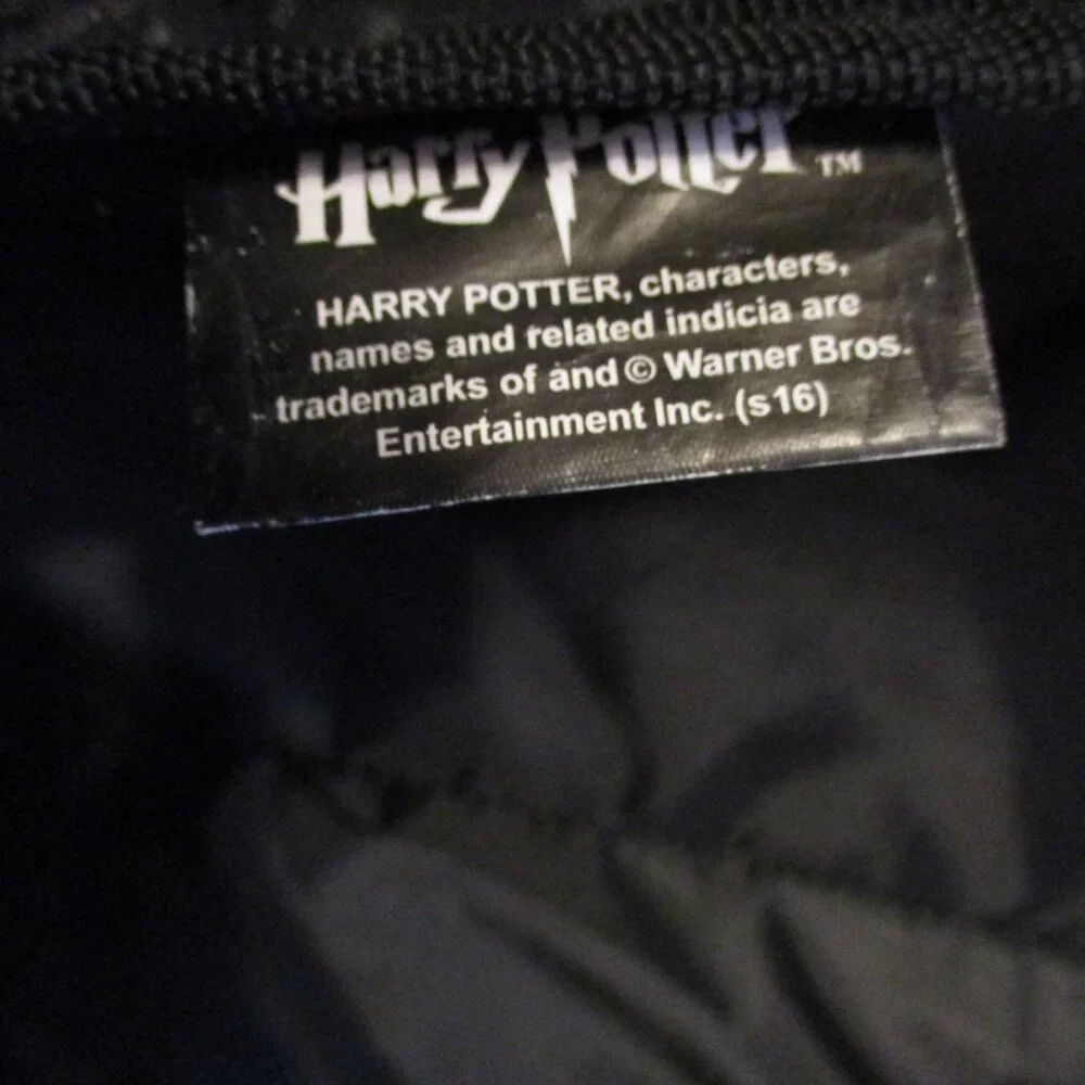 Harry Potter Backpack Men Medium Black Yellow Red Blue Top Zip School Hotel Bag